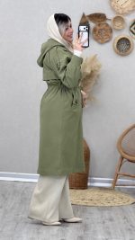 بارانی بلند مدل پریناز کد 09035 A-18 - Image 6