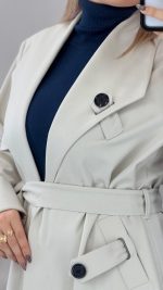 بارانی بلند مدل یکتا کد 09027 - Image 9