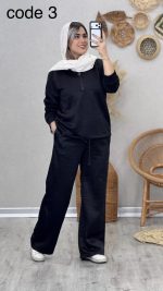 بلوز نیم زیپ و شلوار مدل تیارا کد 09009 - Image 4