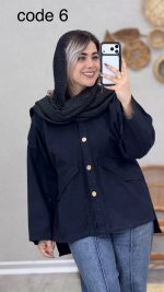 مانتو کتان مدل هانا کد 08986 A-2 - Image 5