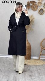 بارانی بلند مدل پریناز کد 09035 A-18 - Image 5