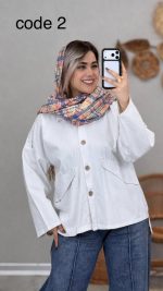 مانتو کتان مدل هانا کد 08986 A-2 - Image 2