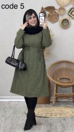 بارانی بلند مدل مهتاب کد 09020 A-19 - Image 7