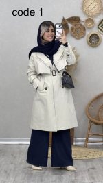 بارانی بلند مدل روژان کد 09032 A-1