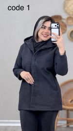 کت فوتر کلاهدار کد 08883 B-18 - Image 5