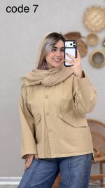 مانتو کتان مدل هانا کد 08986 A-2 - Image 4