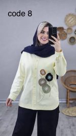 مانتوکتان گلدوزی مدل ساتین کد 08612 - Image 2