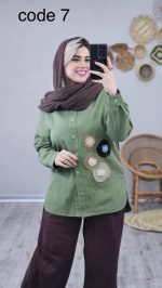 مانتوکتان گلدوزی مدل ساتین کد 08612 - Image 3