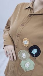 مانتوکتان گلدوزی مدل ساتین کد 08612 - Image 4