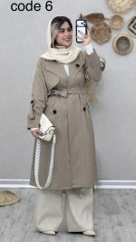 بارانی بلند مدل یکتا کد 09027 - Image 3
