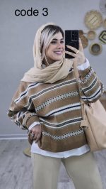 بلوز بافت مدل نیلیا کد 08767 - Image 3