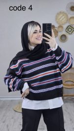 بلوز بافت مدل نیلیا کد 08767 - Image 2