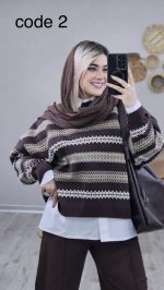 بلوز بافت مدل نیلیا کد 08767