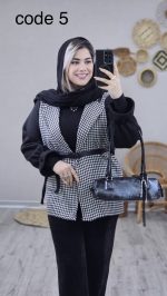 کت کمربند دار مدل دلوین کد 08793 - Image 2
