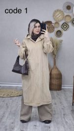 کفتان کلاه دار مدل لیدا کد 08849 A-9 - Image 2
