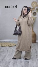 کفتان کلاه دار مدل لیدا کد 08849 A-9