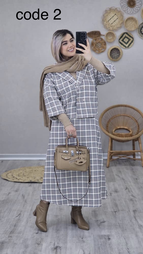 88714 کت و دامن پیچازی کد 08871 B-16 - Image 1