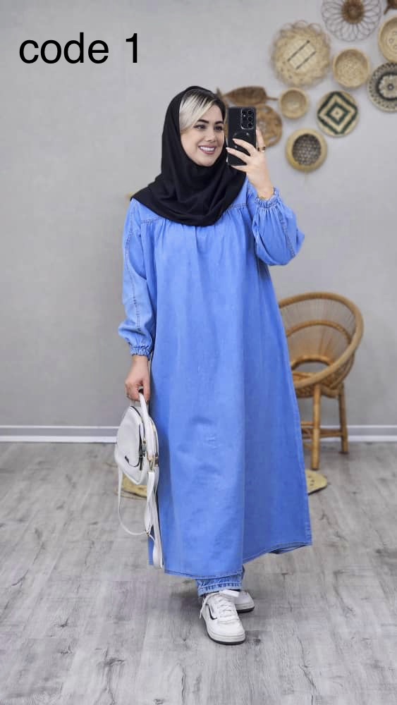 88961 کفتان جین مدل پرند کد 08998 A-19 - Image 1