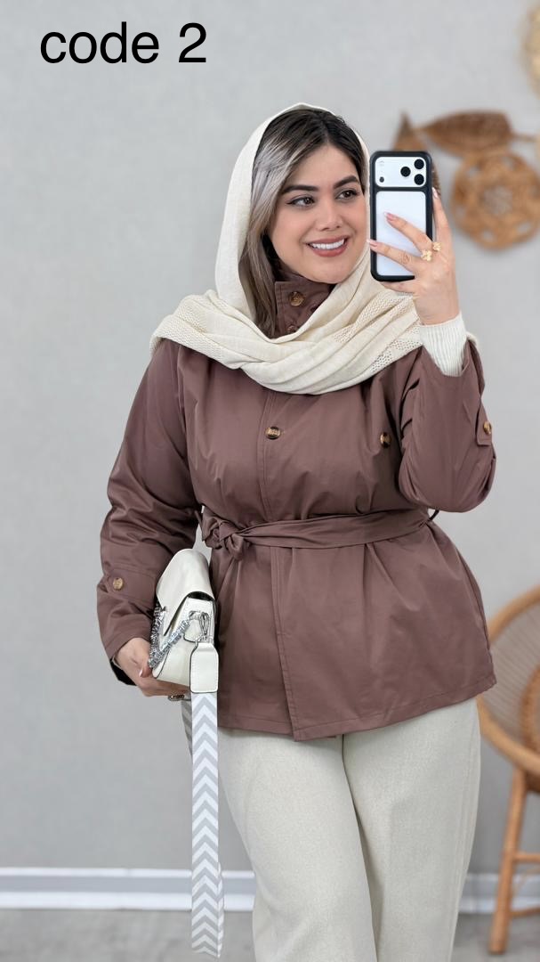 89076 بارانی مدل شبنم کد 08907 A-3 - Image 1