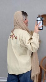 مانتو کتان مدل آرزو کد 08988 - Image 5
