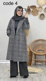 پالتو بلند پشمی مدل دیانا کد 08993 B-4