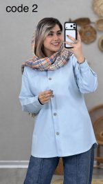 مانتو کتان مدل آیسو کد 08994