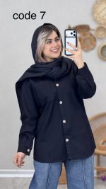 مانتو کتان مدل آیسو کد 08994 - Image 9