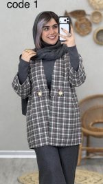 مانتو پشمی مدل آیدا کد 08995 - Image 6