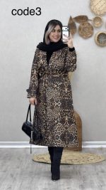 پالتو بلند پلنگی کد 09053 A-21 - Image 6