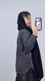 مانتو جین مدل نیایش کد 08723 - Image 3