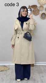 بارانی بلند مدل یکتا کد 09027 - Image 6