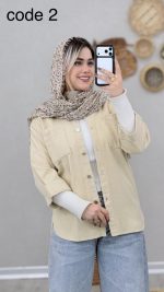 مانتو کتان مدل رونیا کد 08939 A-2 - Image 2