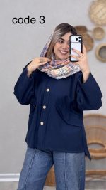 مانتو کتان مدل هانا کد 08986 A-2 - Image 8