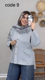 مانتو کتان مدل هانا کد 08986 A-2 - Image 6