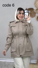 بارانی کلاهدار مدل تینا کد 09033 A-19 - Image 5