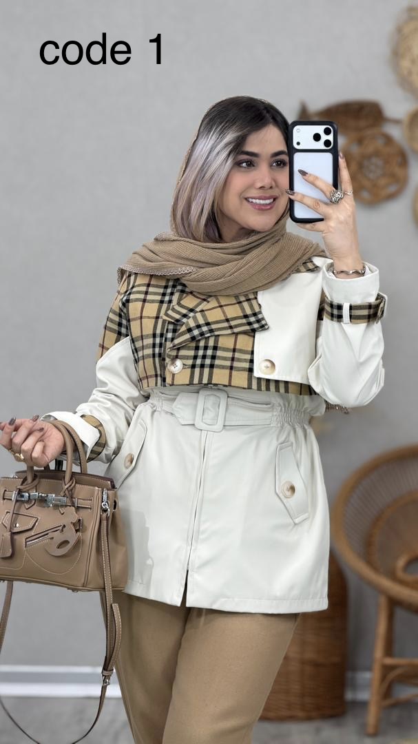 dabab10c-b7ab-49e9-8c1b-5f070b72516b بارانی مدل تیارا کد 09015 A-9 - Image 1
