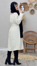 بارانی بلند مدل مهتاب کد 09020 A-19 - Image 3