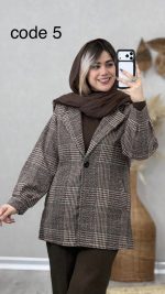 کت پشمی مدل ساینا کد 09043 B-8