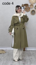بارانی بلند مدل یکتا کد 09027 - Image 4