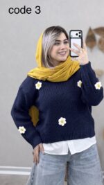 بلوز بافت بابونه کد 08854 - Image 6