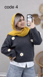 بلوز بافت بابونه کد 08854 - Image 3