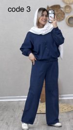 سوییشرت و شلوار مدل هلنا کد 09063 B-5 - Image 9