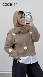 بلوز بافت بابونه کد 08854