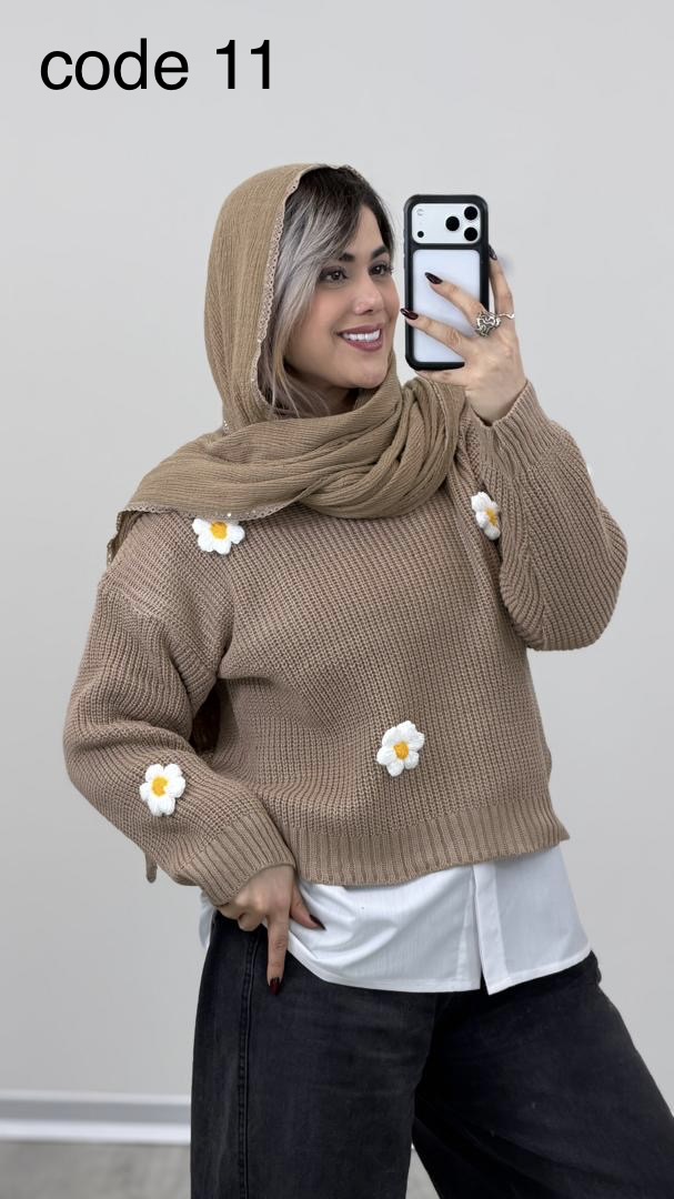 55c4012e-b341-483c-9ee9-83020b283fe8 بلوز بافت بابونه کد 08854 - Image 1