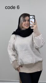 بلوز بافت مدل پرنیان کد 09079 B-6
