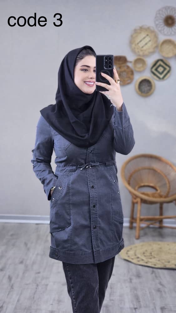 8625 مانتو جین مدل پگاه کد 08625 - Image 1