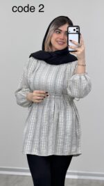 شومیز کمرکش کد 09104 B-16