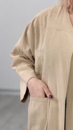 مانتو بلند لینن کد 09106 B-15 - Image 4