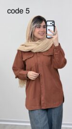 مانتو کتان مدل پریسا کد 09110  A-22 - Image 4