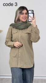 مانتو کتان مدل پریسا کد 09110  A-22 - Image 5